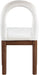 Conrad - Velvet Dining Chair With Brown Legs - Simple Home Plus