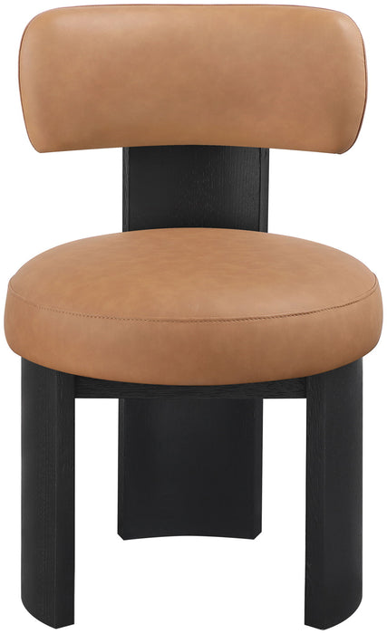 Atelier - Vegan Leather Upholstered Dining Chair (Set of 2) - Black Frame - Simple Home Plus