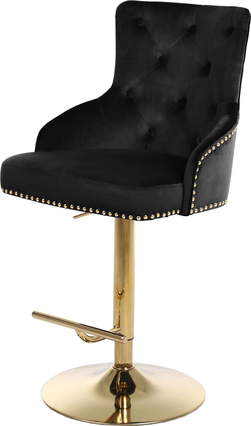 Claude - Adjustable Stool with Gold Base - Simple Home Plus