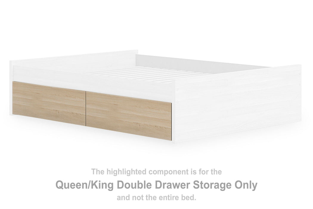 Onita - Queen/King Double Drawer Storage - Natural - Simple Home Plus