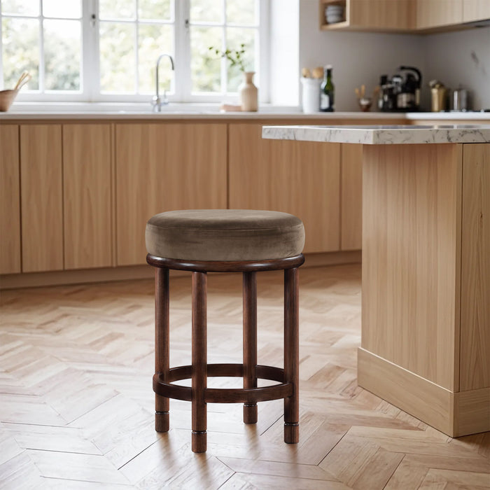 Monette - Counter Stool With Brown Base - Simple Home Plus