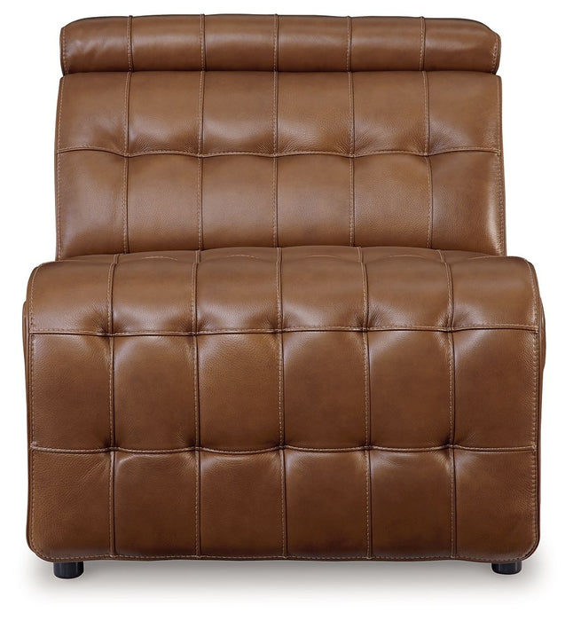 Temmpton - Armless Chair / Manual Headrest - Chocolate - Simple Home Plus