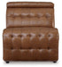Temmpton - Armless Chair / Manual Headrest - Chocolate - Simple Home Plus