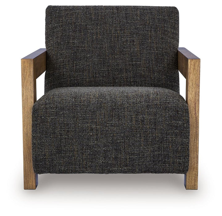 Dorney - Accent Chair - Charcoal / Brown - Simple Home Plus