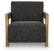 Dorney - Accent Chair - Charcoal / Brown - Simple Home Plus