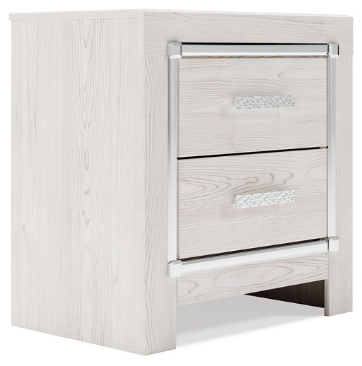Altyra - White - Two Drawer Night Stand - Simple Home Plus