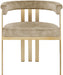 Marcello - Dining Chair With Brushed Gold Iron Frame (Set of 2) - Beige - Simple Home Plus