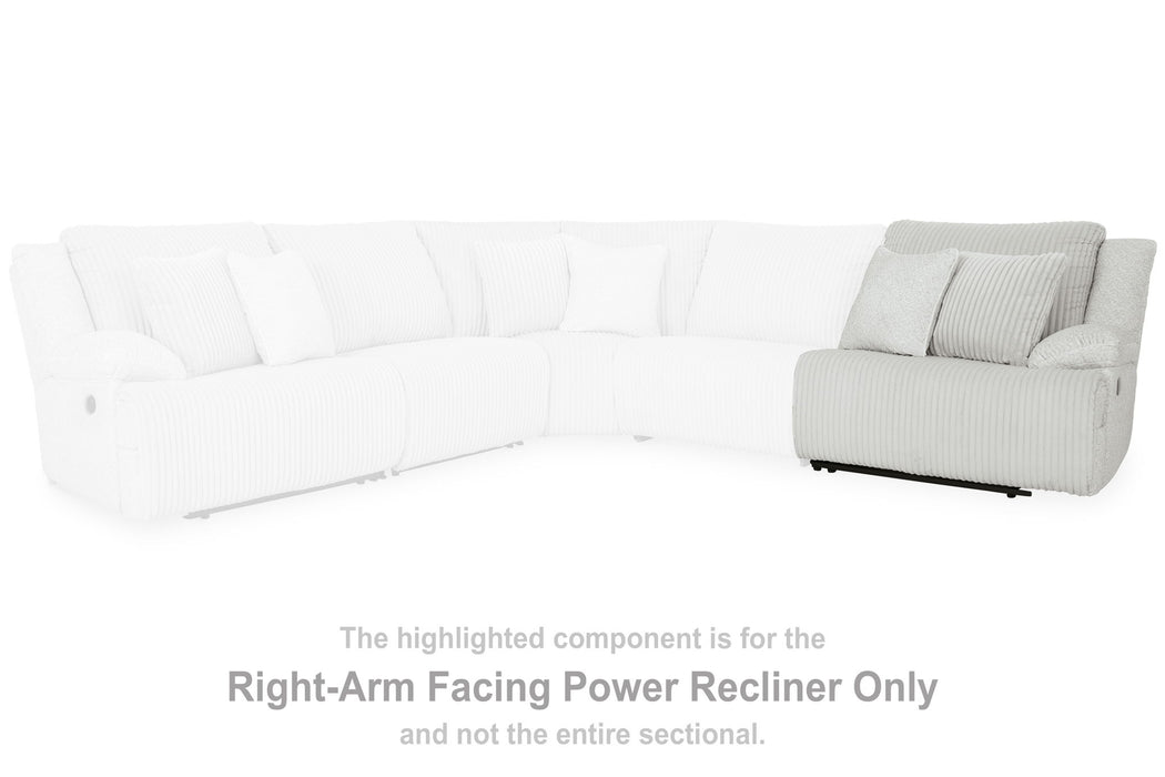 Top Tier - Raf Zero Wall Power Recliner - Alloy - Simple Home Plus