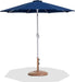 Fiji - Aluminum Patio Umbrella With Round Teak And White Base - Simple Home Plus