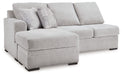 Gabyleigh - Laf Sofa Chaise - Nickel - Simple Home Plus