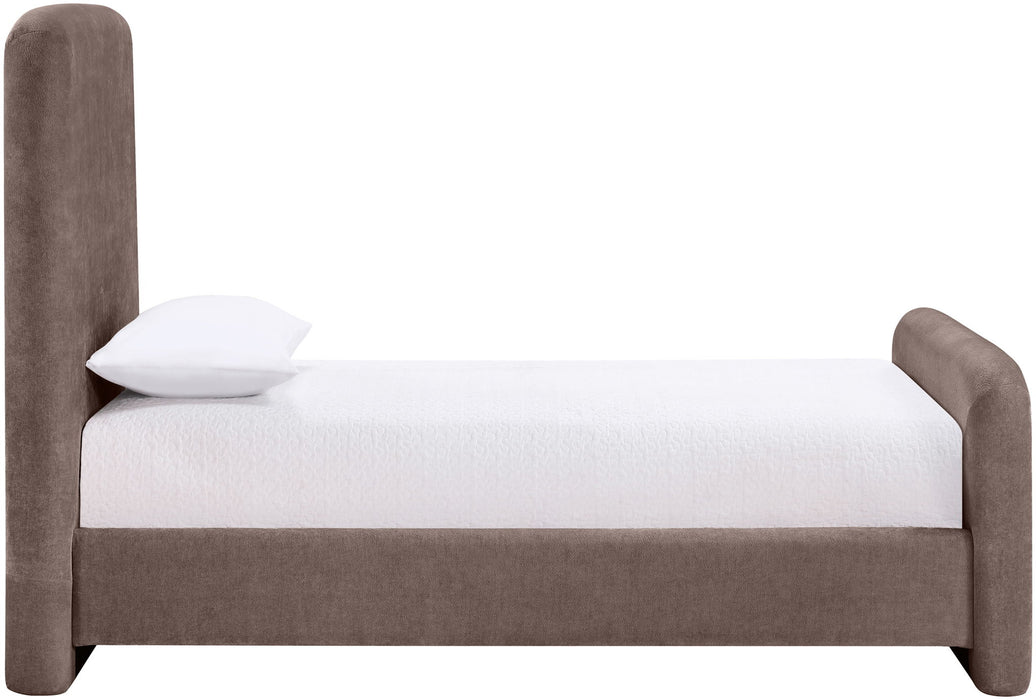 Fira - Chenille Fabric Upholstered Bed - Simple Home Plus