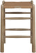 Santos - Backless Counter Stool With Stained Brown Base - Simple Home Plus
