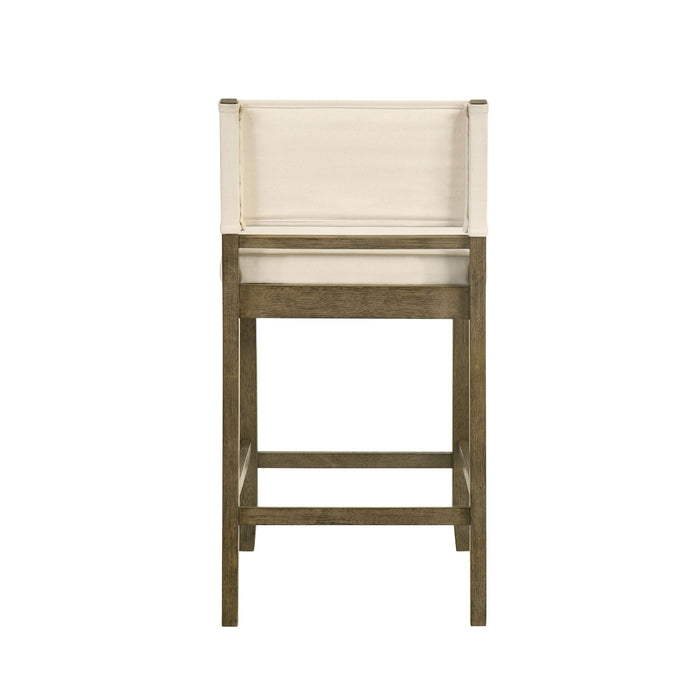 Yaneli - Contemporary Natural Wood Counter Height Kitchen Bar Stool - Simple Home Plus