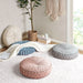 Loretta - Round Floor Pillow Cushion - Blush - Simple Home Plus