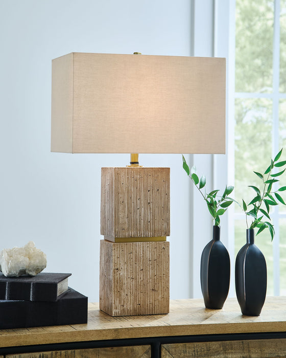 Laddner - Poly Table Lamp - Beige - Simple Home Plus