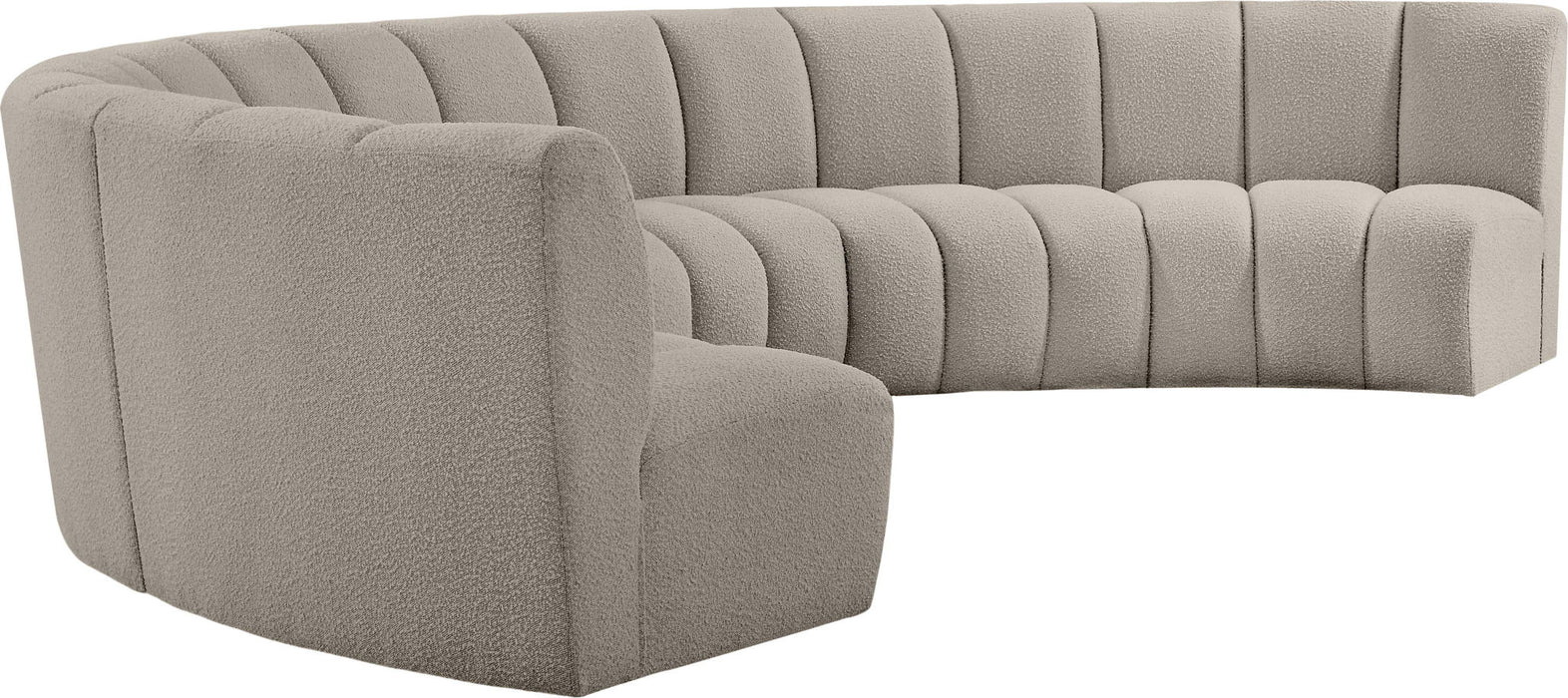 Infinity - 6 Piece Boucle Modular Sectional - Simple Home Plus