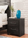 Hollivern - Dark Gray - Two Drawer Night Stand - Simple Home Plus