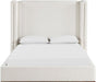 Solange - Linen Textured Fabric Upholstered Bed - Simple Home Plus