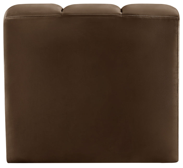 Arc - Velvet Curved Corner Chair - Simple Home Plus