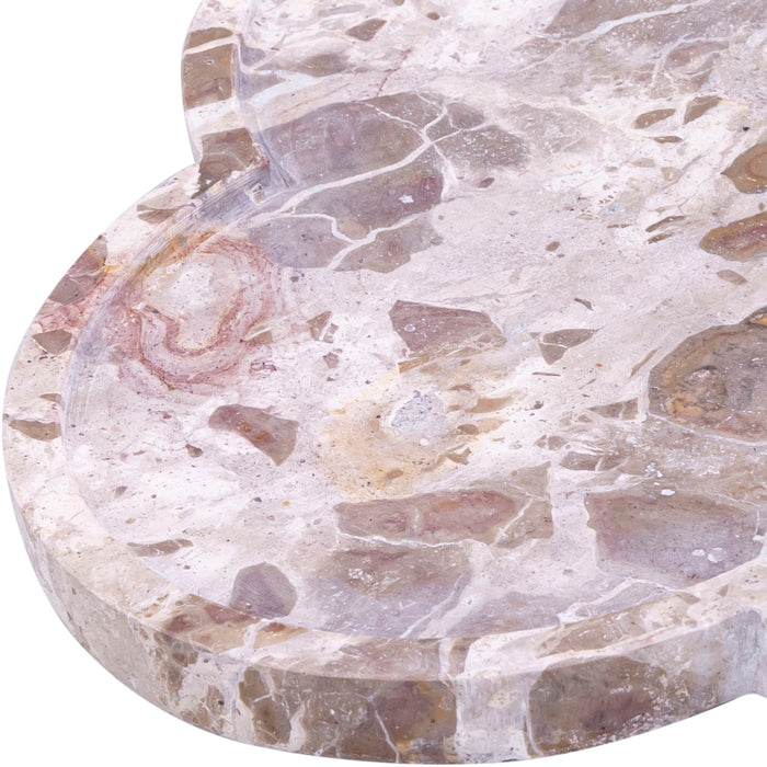 Rimini - Marble Clover Shaped Tray - Simple Home Plus