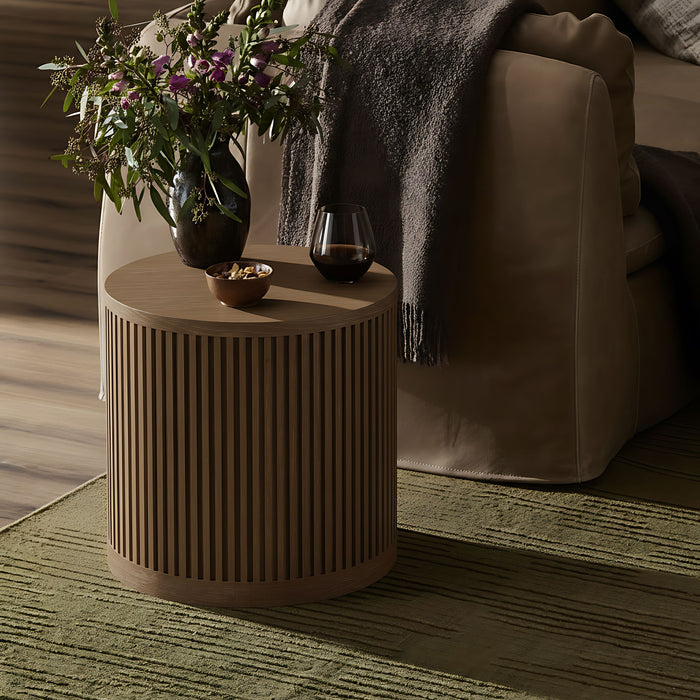 Madera - Oak Veneer And Solid Wood Table - Simple Home Plus