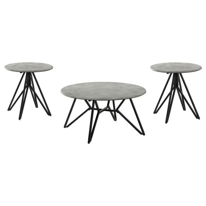 Hadi - Round Smarttop Coffee Table Set - Simple Home Plus