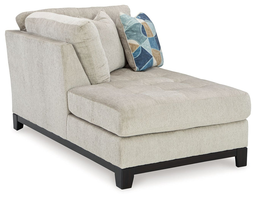 Maxon Place - Laf Corner Chaise - Stone - Simple Home Plus