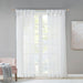 Ceres - 84" Twist Tab Voile Sheer Window Pair - White - Simple Home Plus