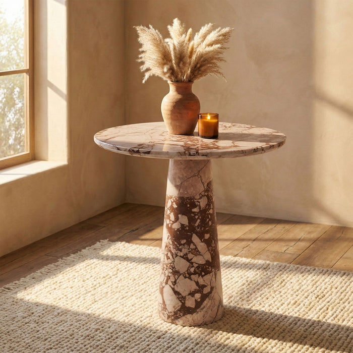 Fontelina - Genuine Marble Bistro Dining Table - Simple Home Plus