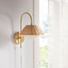 Laguna - Rattan Weave Wall Sconce - Gold - Simple Home Plus