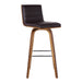 Vienna - 26" Swivel Counter Stool - Walnut Wood - Simple Home Plus