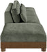 Turin - Chenille Fabric Upholstered Modular Sectional - Green - Simple Home Plus