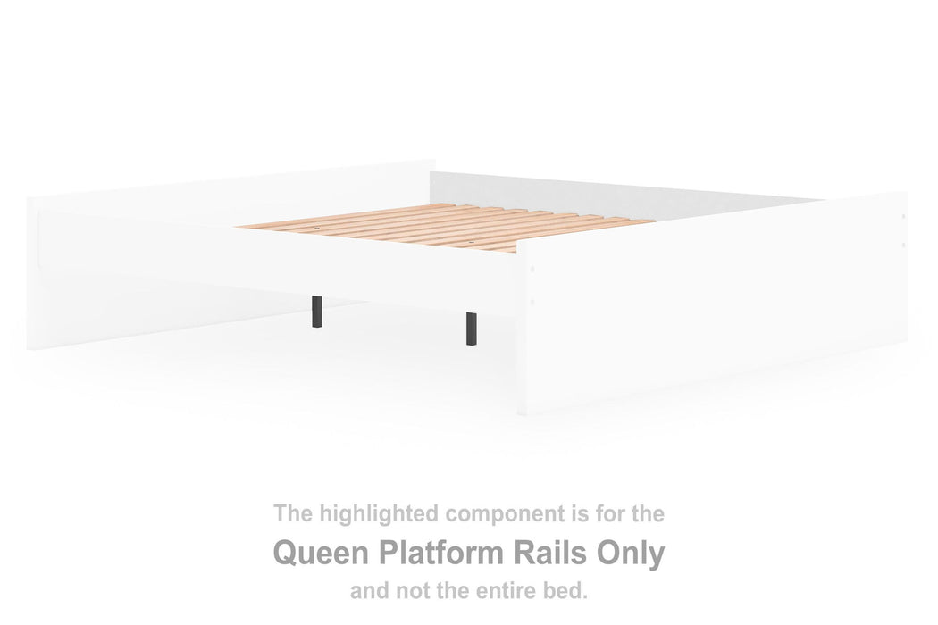 Onita - Queen/King Platform Rails - White - Simple Home Plus