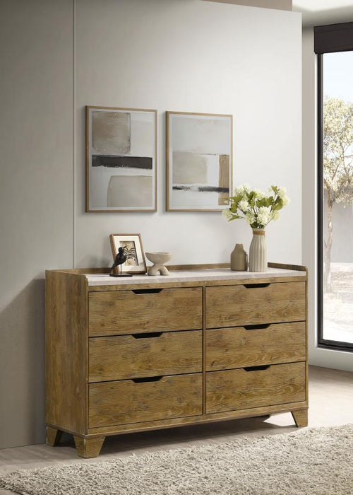 Henderson - 6-Drawer Bedroom Dresser Cabinet - Simple Home Plus