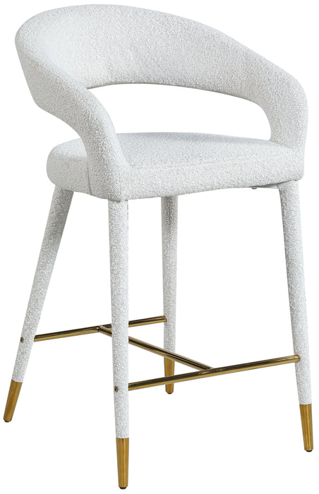 Destiny - Stool - Cream - Fabric - Simple Home Plus