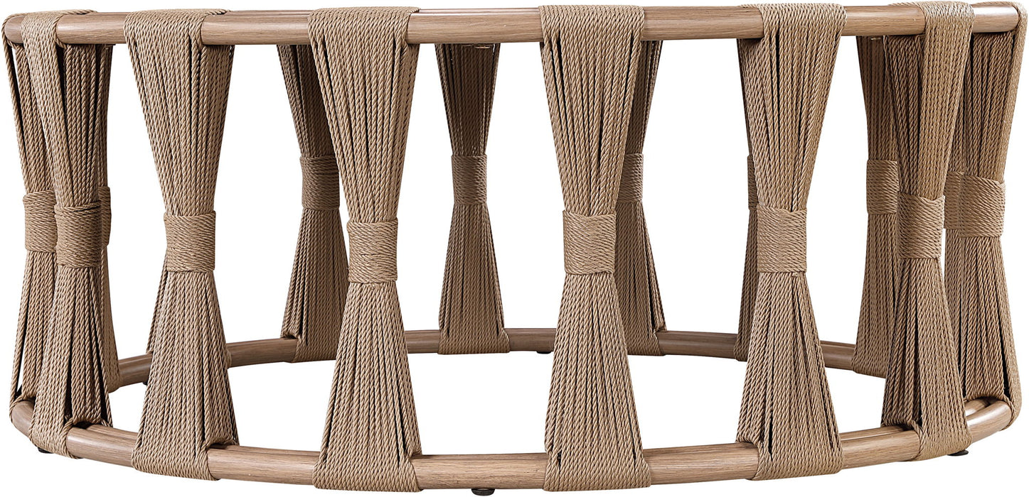 San Pietro - Aluminum Outdoor Patio Coffee Table - Natural - Simple Home Plus