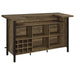Bellemore - Freestanding Home Bar Wine Cabinet - Rustic Oak - Simple Home Plus