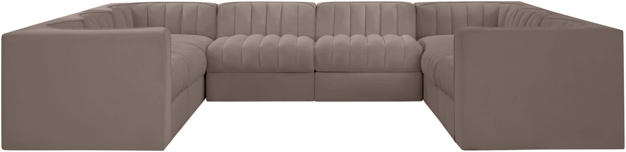 Rummi - Velvet Performance Fabric Upholstered Modular Sectional - Simple Home Plus