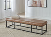 Joston - Caramel - Accent Bench - Simple Home Plus