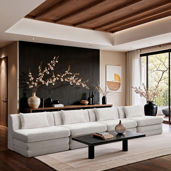 Stellar - 4 Piece Upholstered Modular Sectional - Simple Home Plus