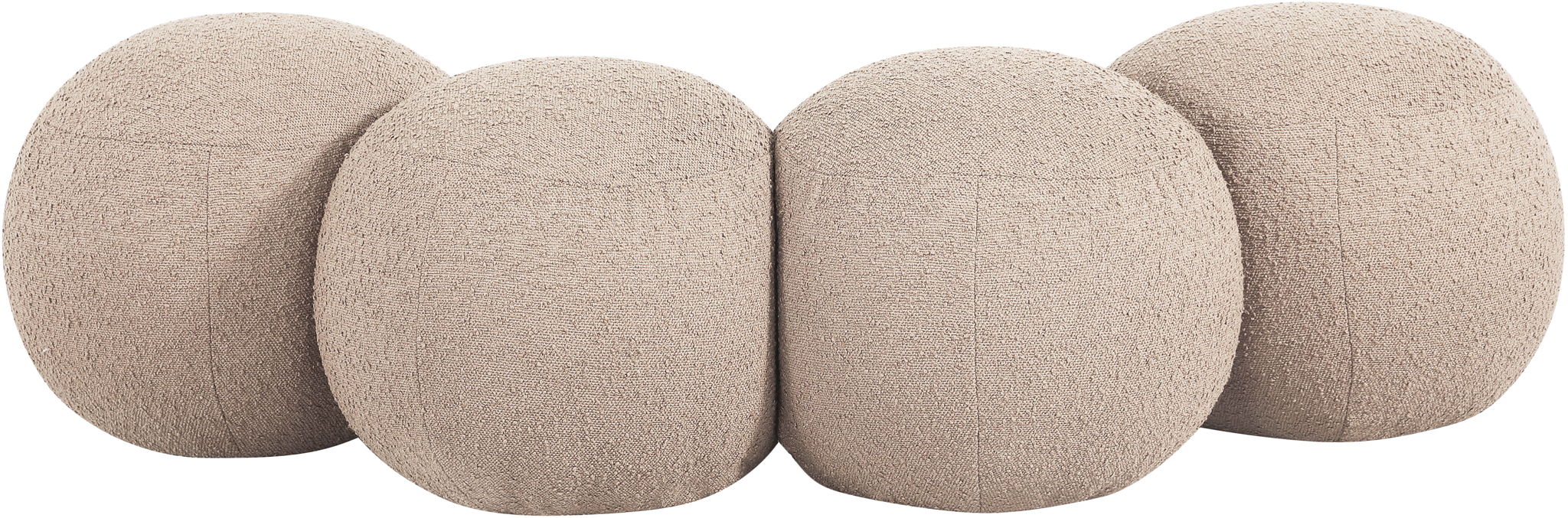 Apollo - Boucle Fabric Bench - Simple Home Plus