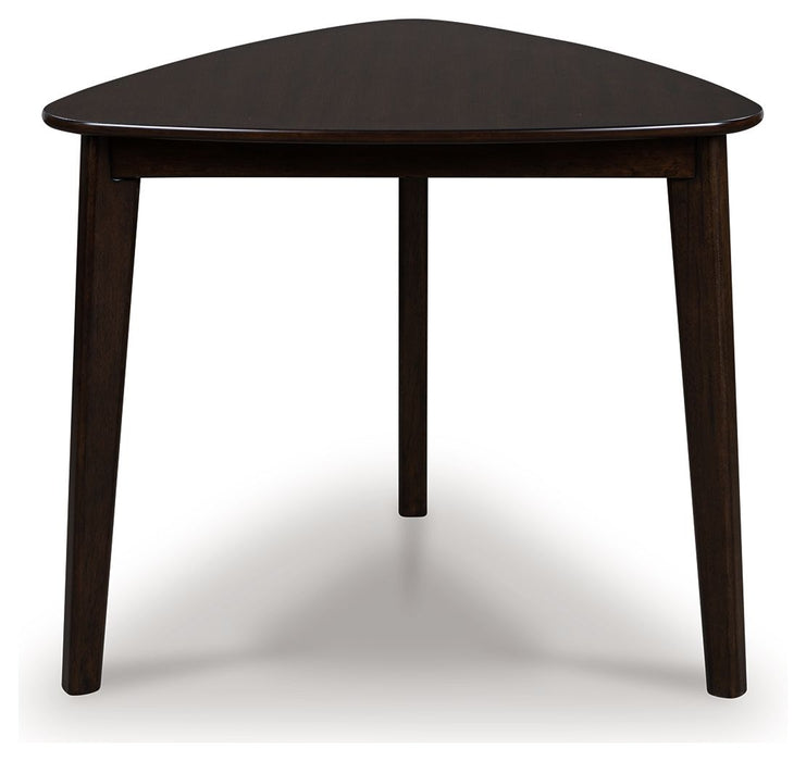 Mallenette - Merlot - Triangle Dining Room Table - Simple Home Plus