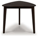 Mallenette - Merlot - Triangle Dining Room Table - Simple Home Plus