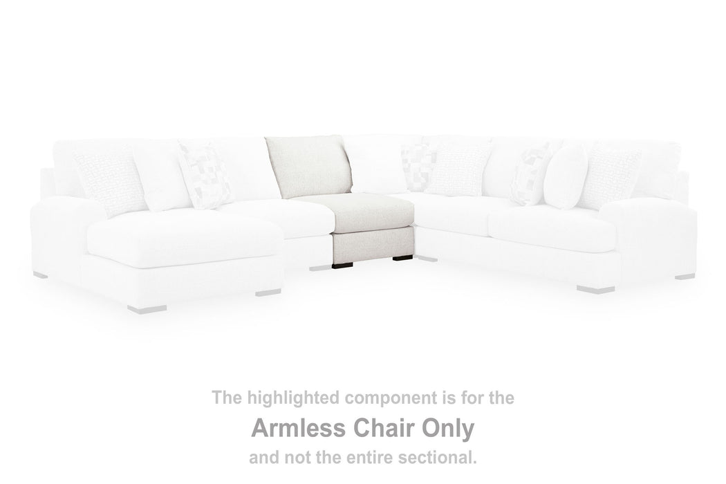 Misty-Lakes - Armless Chair - Chalk - Simple Home Plus