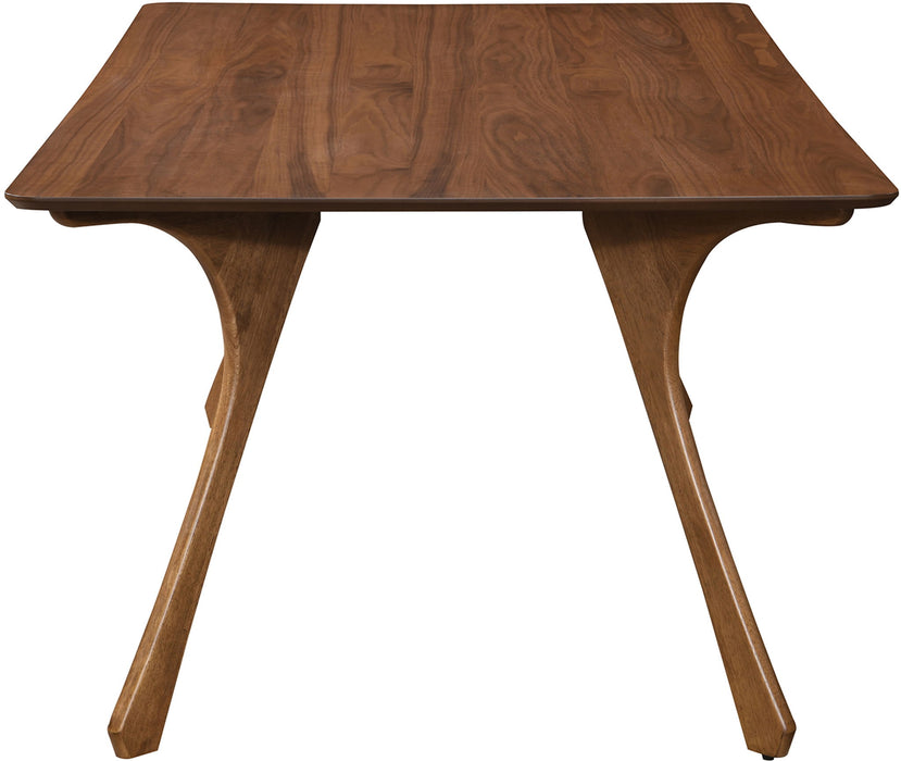 Glenwood - 86.75" Solid Wood And Walnut Veneer Dining Table - Brown - Simple Home Plus