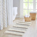Asher - 22" x 58" Woven Texture Stripe Bath Rug - Gray - Simple Home Plus