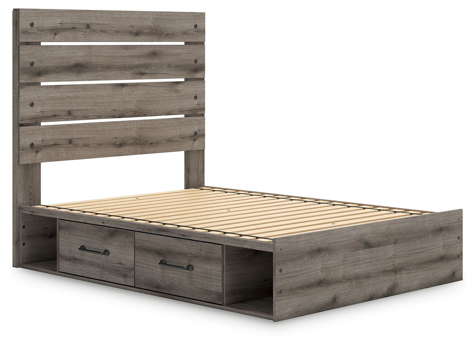 Graystorm - Panel Bed With Storage - Simple Home Plus