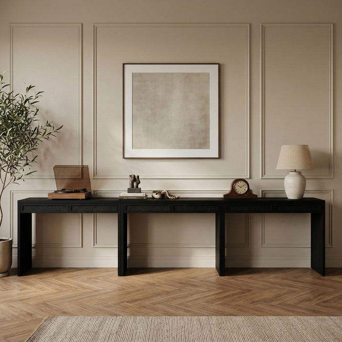 Avro - Solid Wood And Oak Veneer Desk - Simple Home Plus