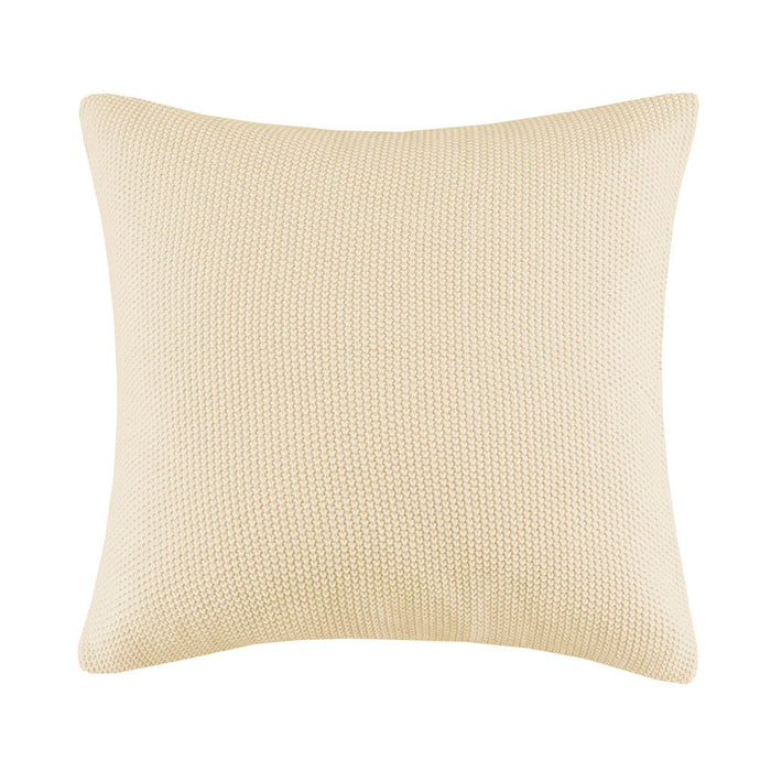 Bree Knit - Euro Pillow Cover - Ivory - Simple Home Plus