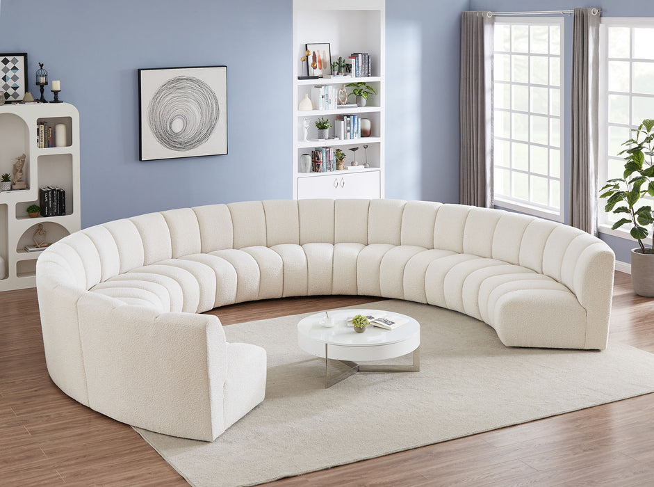 Infinity - 9 Piece Boucle Modular Sectional - Simple Home Plus